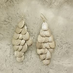Chandelier Sterling Silver dangling earrings